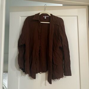 Urban Outfitters Brown Textured Top